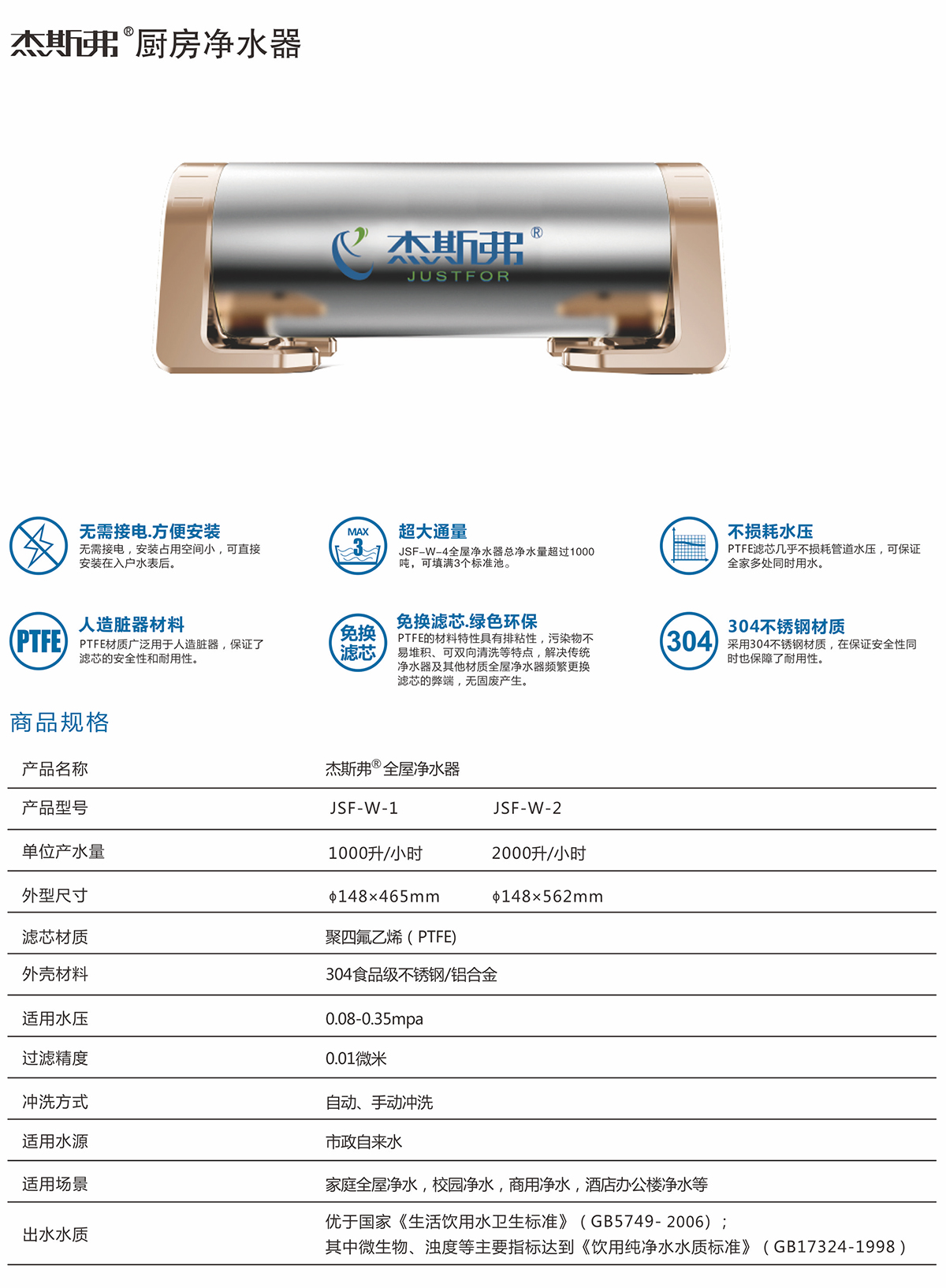 杰斯弗熱水凈水器（JSF-W-1、JSF-W-2）-1